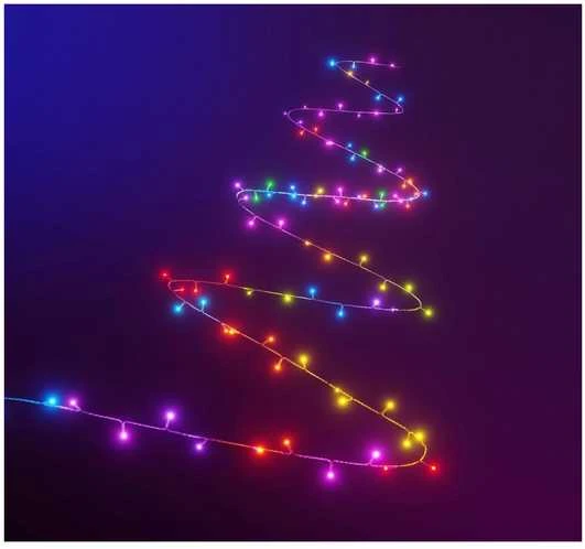 „Nanoleaf|1D Outdoor Holiday String Lights Starter Kit“ 250LED 20m|18 W|RGBW|Wi-Fi, svarbu