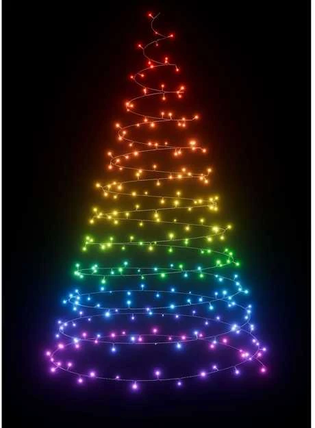„Nanoleaf|1D Outdoor Holiday String Lights Starter Kit“ 250LED 20m|18 W|RGBW|Wi-Fi, svarbu
