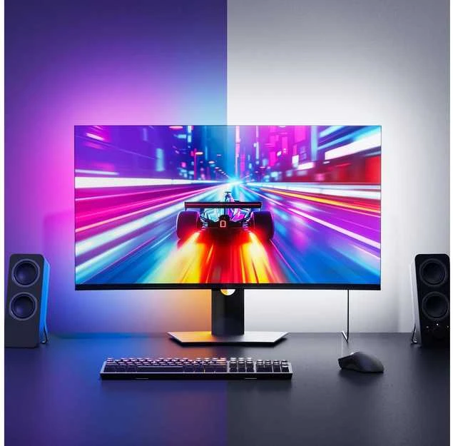 „Nanoleaf“ 4D kompiuterio ekrano veidrodinė šviesos juosta, USB, 2,5 m | 10 W | Daugiaspalvė RGB
