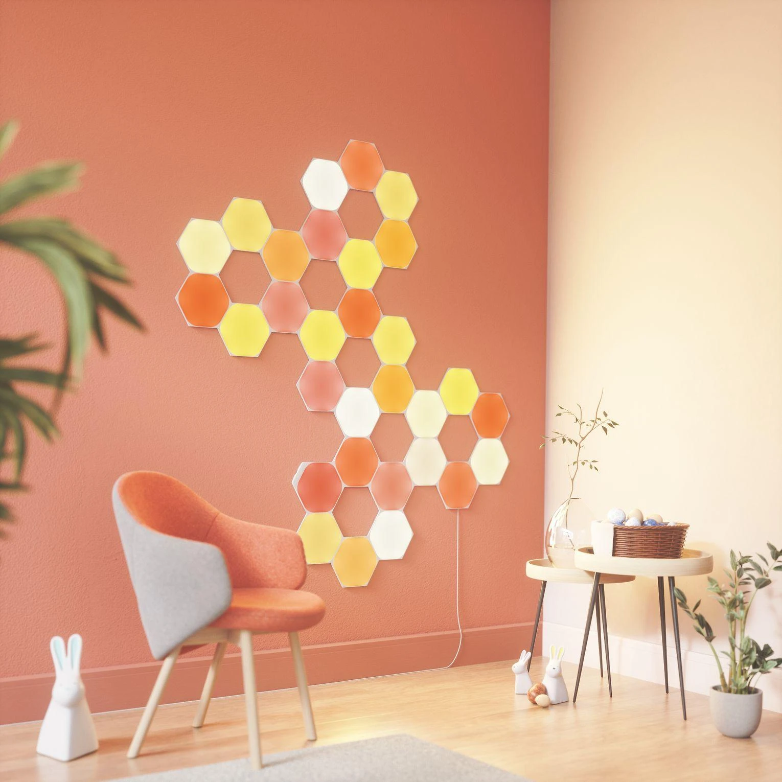 Nanoleaf Nanolapis | Formos Hexagons Starter Kit (9 plokštės) | 16 mln.+
