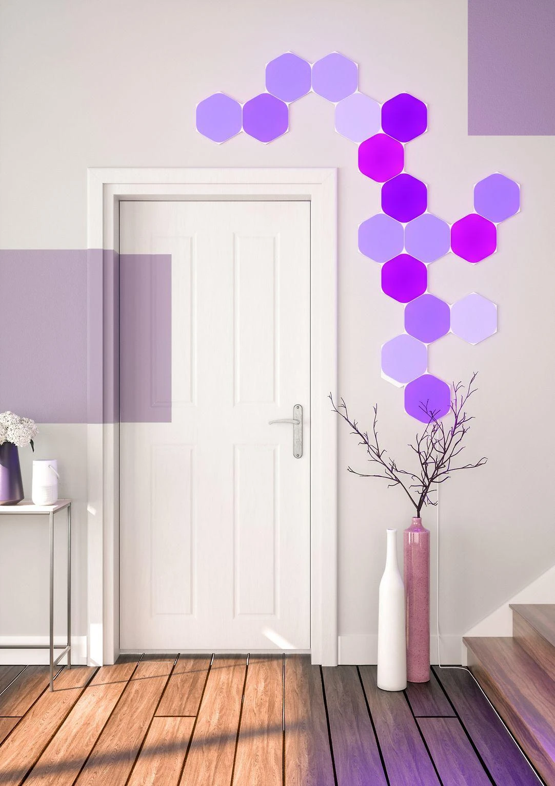 Nanoleaf Nanolapis | Formos Hexagons Starter Kit (9 plokštės) | 16 mln.+