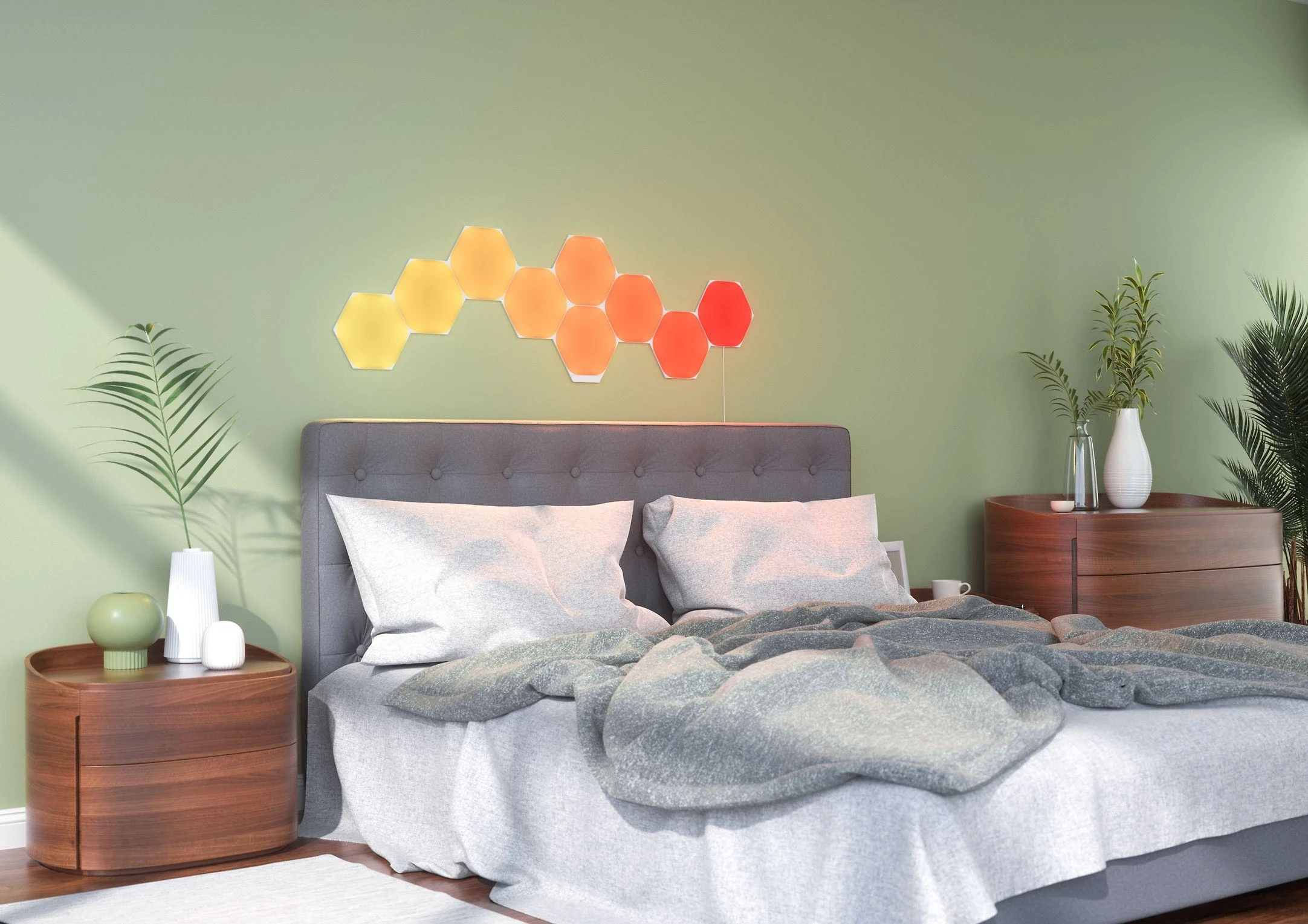 Nanoleaf Nanolapis | Formos Hexagons Starter Kit (9 plokštės) | 16 mln.+
