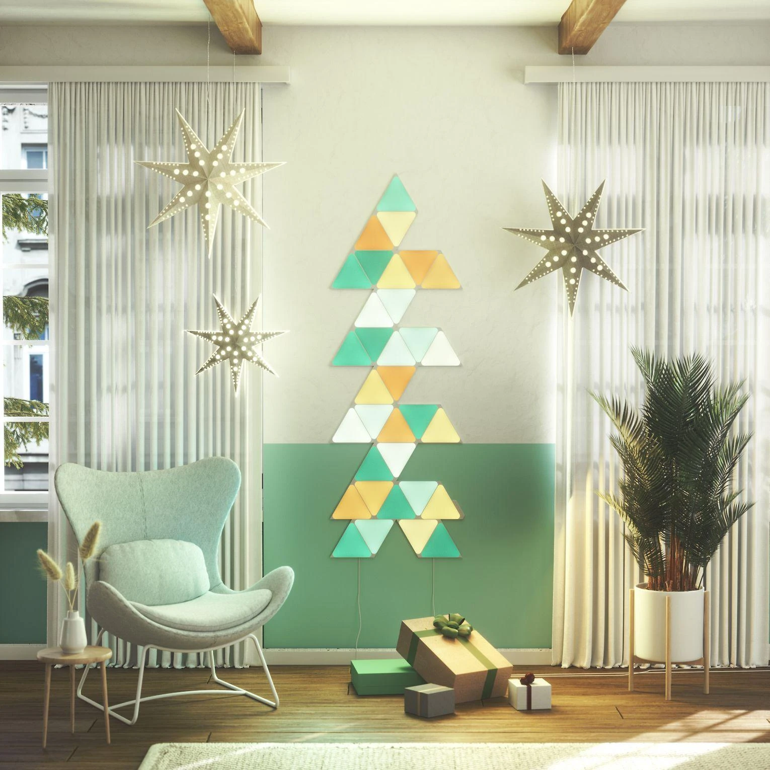 Nanoleaf Shapes Triangle, praplėtimo rinkinys (3 dalių)