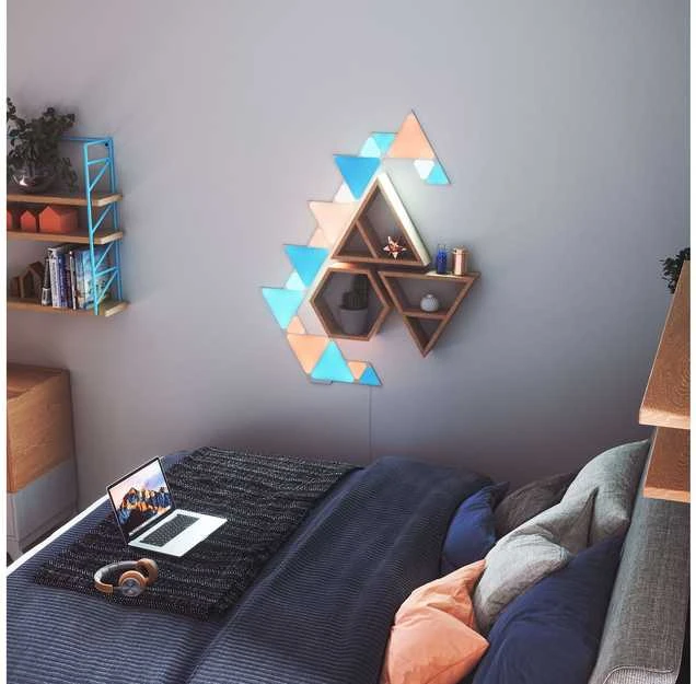 Nanoleaf Shapes Triangles Mini Expansion Pack (10 plokščių) 1 x 0,54 W 16M+ spalvos 2,4GHz WiFi b/g/n;