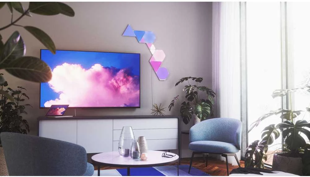 Nanoleaf Shapes Triangles Mini Expansion Pack (10 plokščių) 1 x 0,54 W 16M+ spalvos 2,4GHz WiFi b/g/n;
