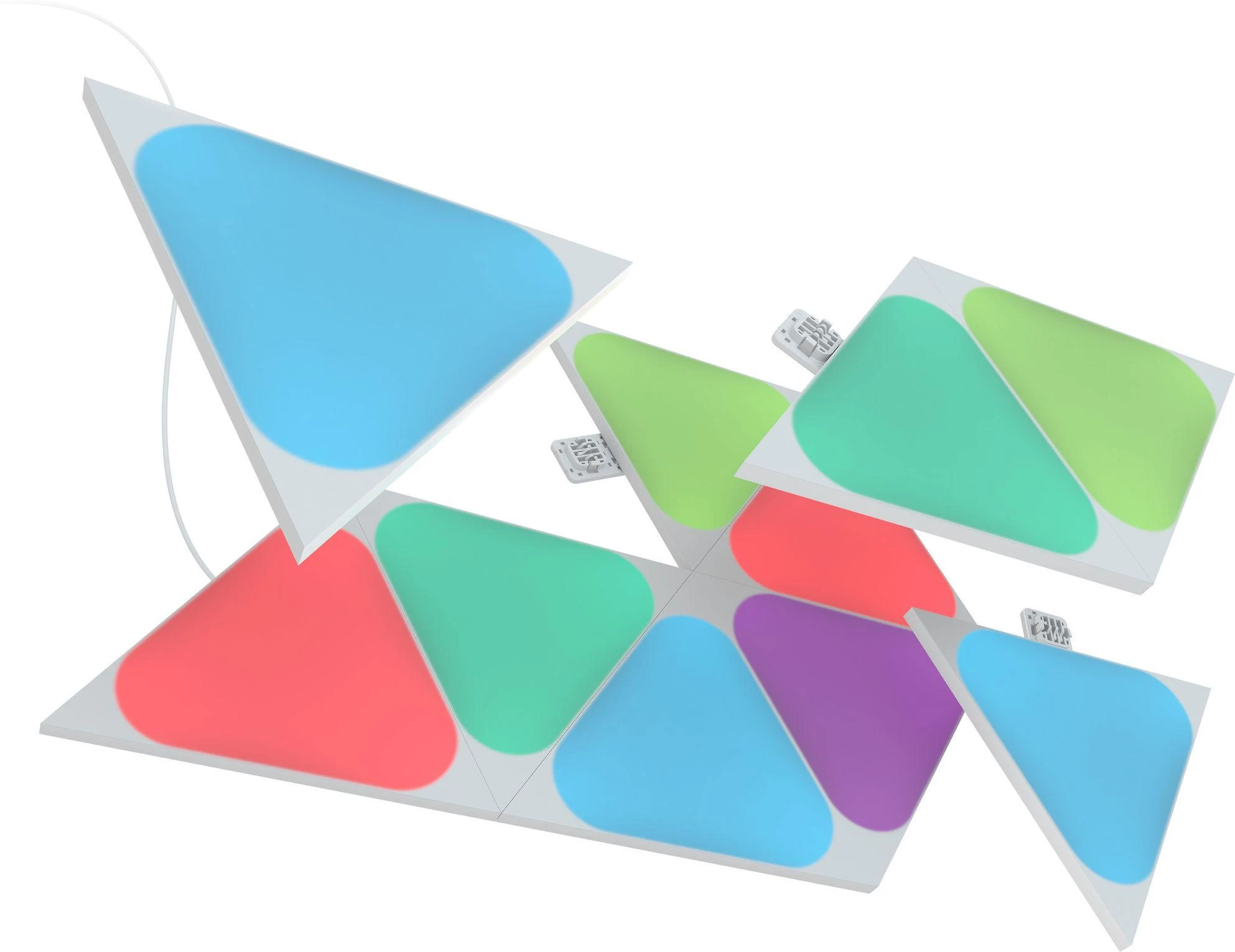 Nanoleaf Shapes Triangles Mini Expansion Pack (10 plokščių) 1 x 0,54 W 16M+ spalvos 2,4GHz WiFi b/g/n;