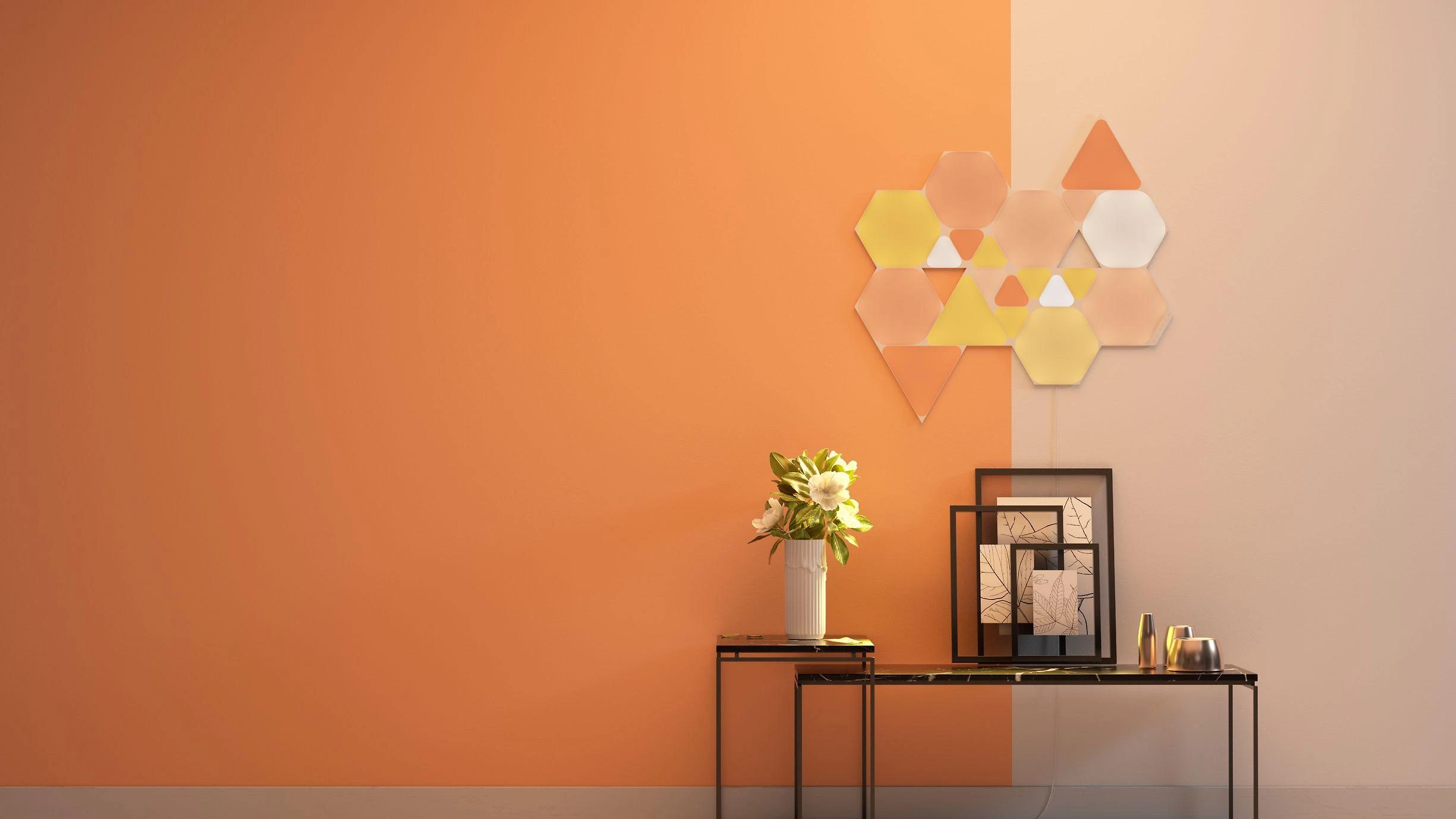 Nanoleaf Shapes Triangles Mini Expansion Pack (10 plokščių) 1 x 0,54 W 16M+ spalvos 2,4GHz WiFi b/g/n;