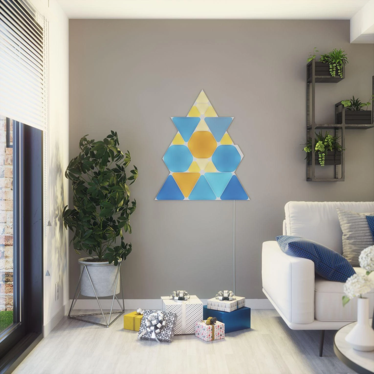 Nanoleaf Shapes Triangles Mini Expansion Pack (10 plokščių) 1 x 0,54 W 16M+ spalvos 2,4GHz WiFi b/g/n;
