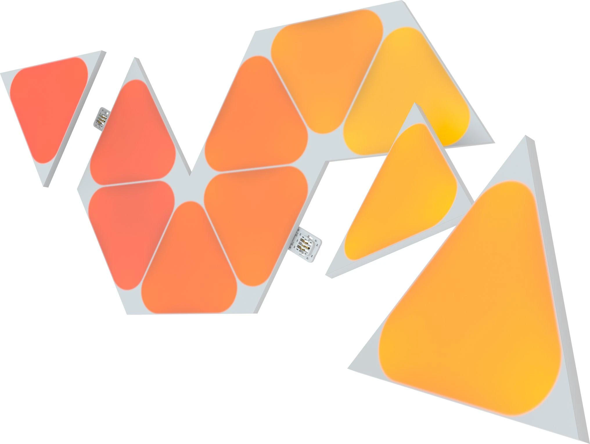 Nanoleaf Shapes Triangles Mini Expansion Pack (10 plokščių) 1 x 0,54 W 16M+ spalvos 2,4GHz WiFi b/g/n;