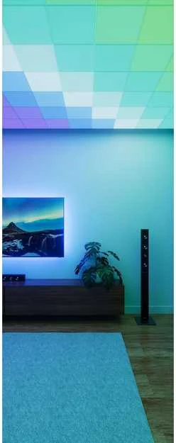 Nanoleaf Sky Light Starter Kit (3 plokštės) | Daugiau nei 6 mln. spalvų su dinamiškomis scenomis