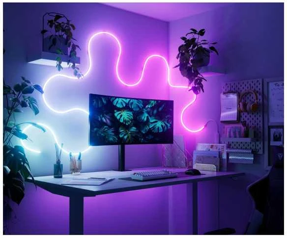 „Nanoleaf“ išmanioji daugiaspalvė virvinė šviesos juostelė, 5 m