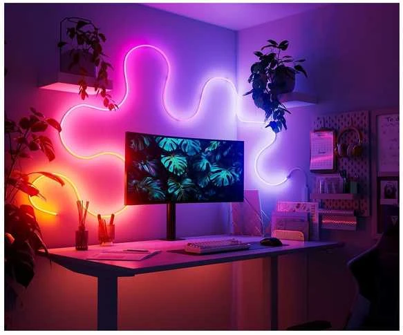 „Nanoleaf“ išmanioji daugiaspalvė virvinė šviesos juostelė, 5 m