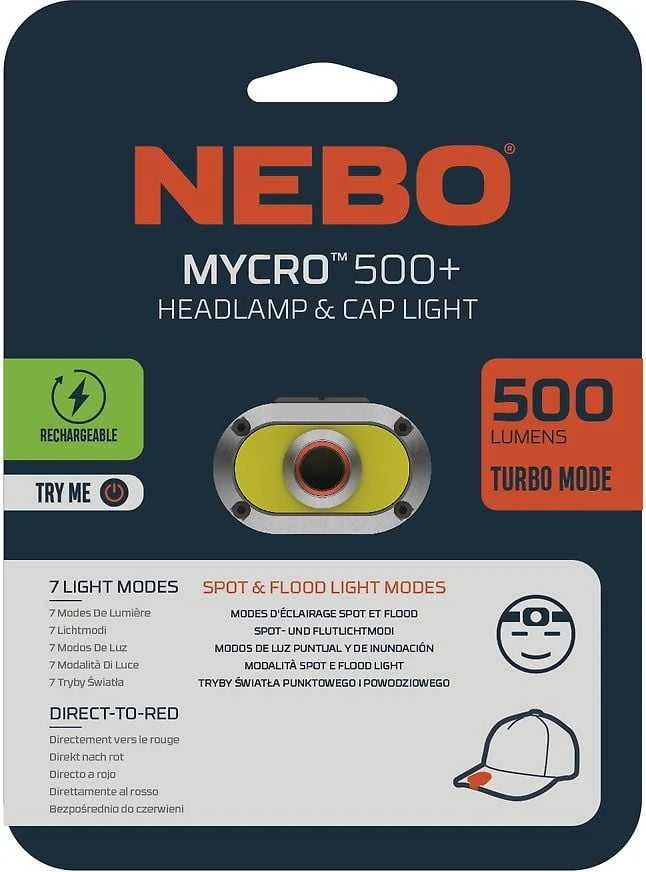 Prožektorius ant galvos NEBO MYCRO 500+