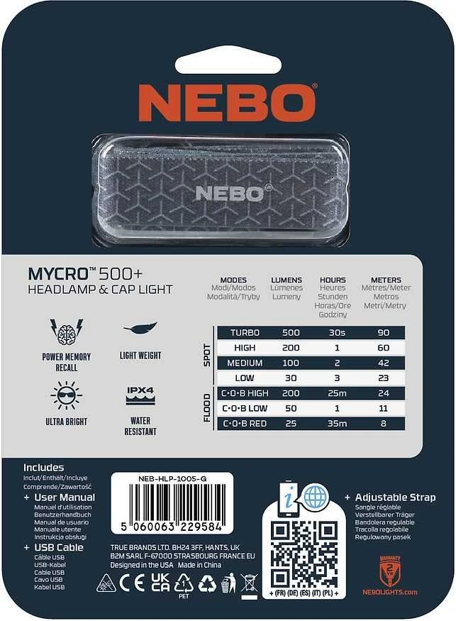 Prožektorius ant galvos NEBO MYCRO 500+