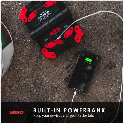 Žibintuvėlis Nebo OMNI 2K su išorine baterija (powerbank)