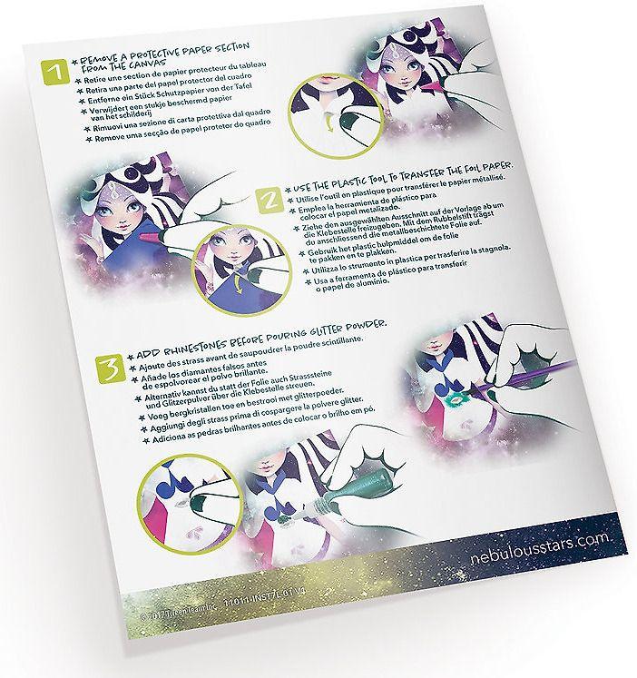 NEBULOUS STARS rinkinys Glitter & Foil Art, 11011