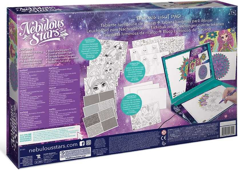 NEBULOUS STARS kūrybinis rinkinys Tracing Light Pad, 11351
