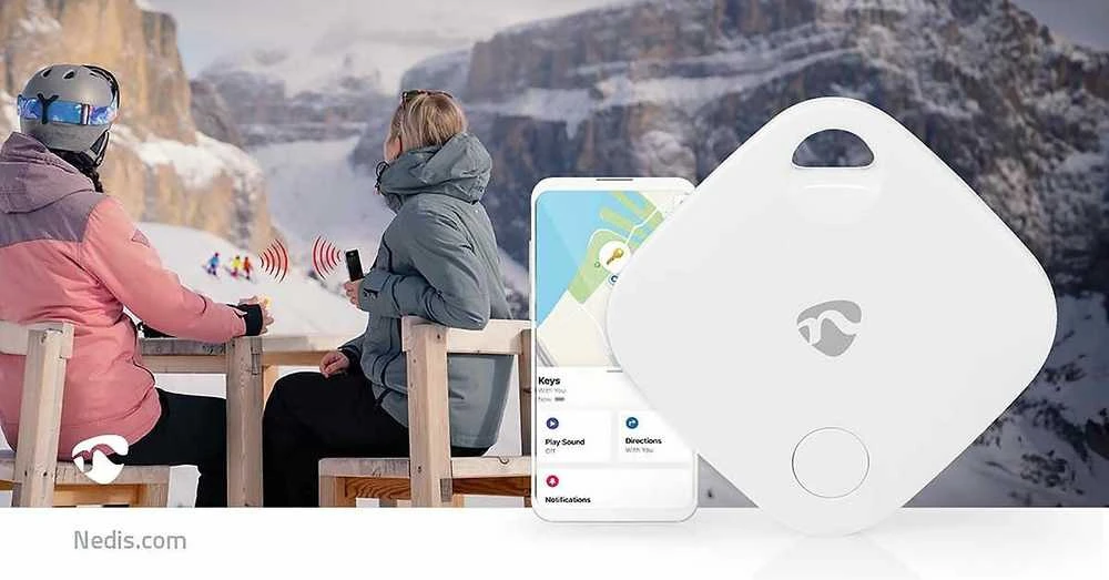 Nedis BTTAG10WT GPS lokatorius Baltas paieškos sistema