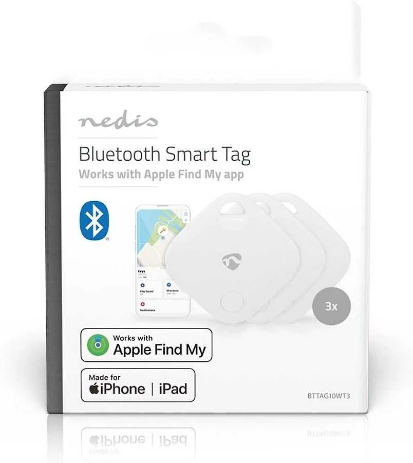 „Bluetooth“ lokatorius Nedis BTTAG10WT3 baltas