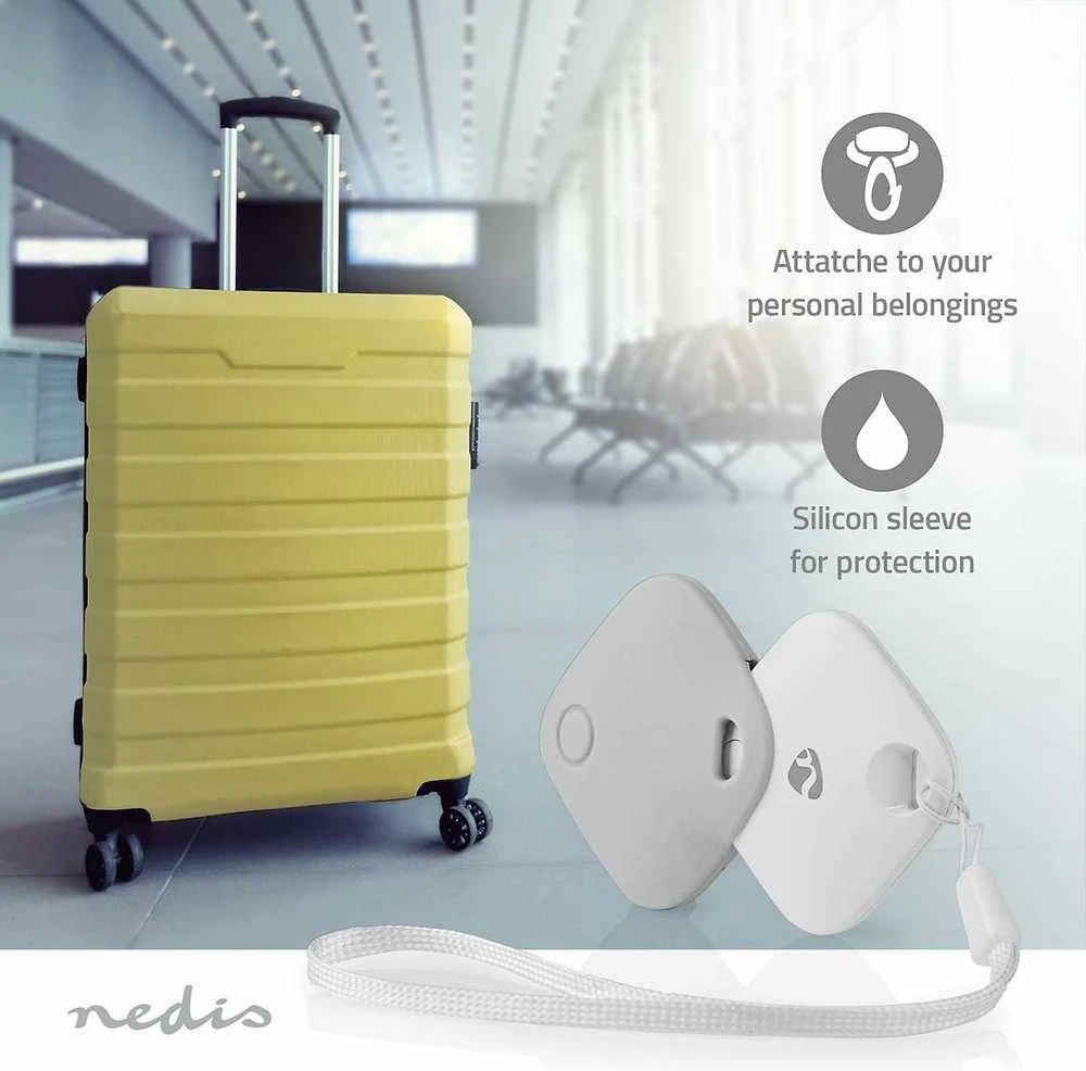 Nedis BTTAG10WT GPS lokatorius Baltas paieškos sistema