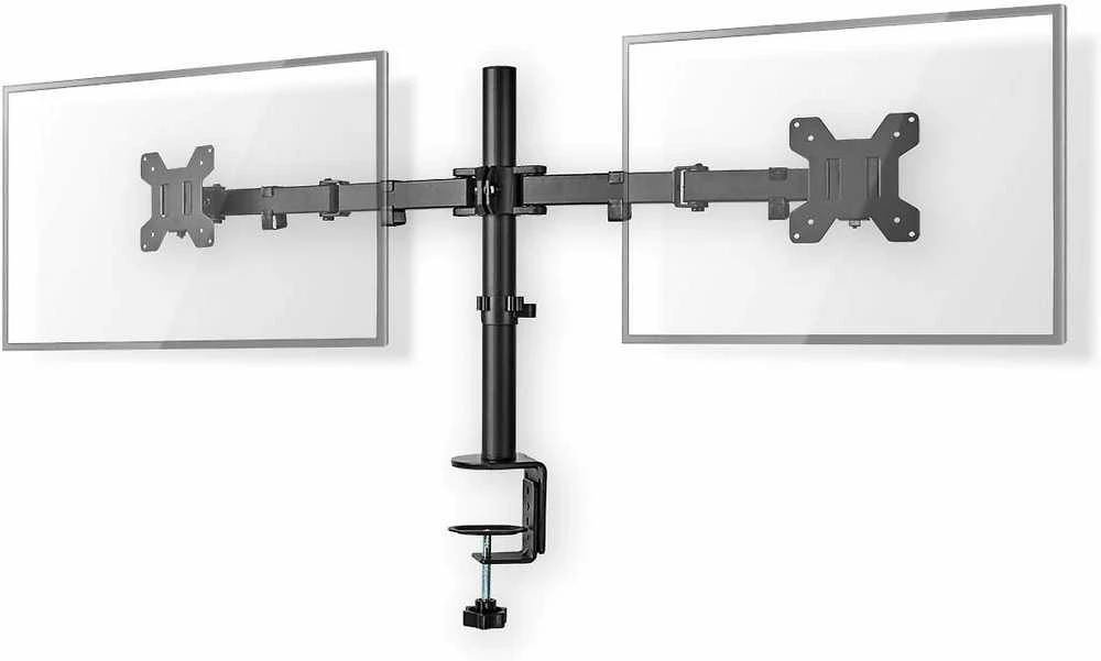 Laikiklis Nedis Dual Ekranas Desk Stand -pöytäjalka kahdelle näytölle