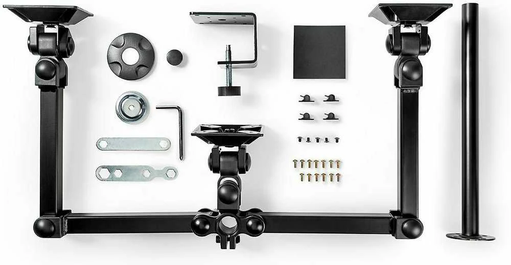 Nedis Triple Monitorius Mount – Stalinis laikiklis nuo 14 iki 24 colių, skirtas trims ekranams