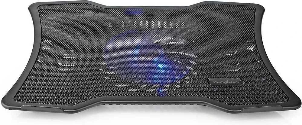 Nedis NBCR101BK aušinimo kilimėlis nešiojamojo kompiuterio stovas Juodas nešiojamojo kompiuterio stovas 43,2 cm (17'')
