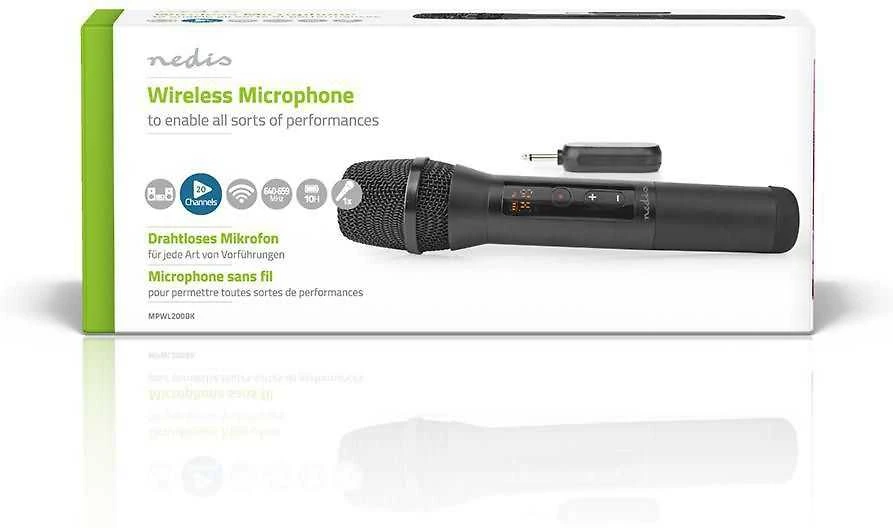 Mikrofonas Nedis MPWL200BK