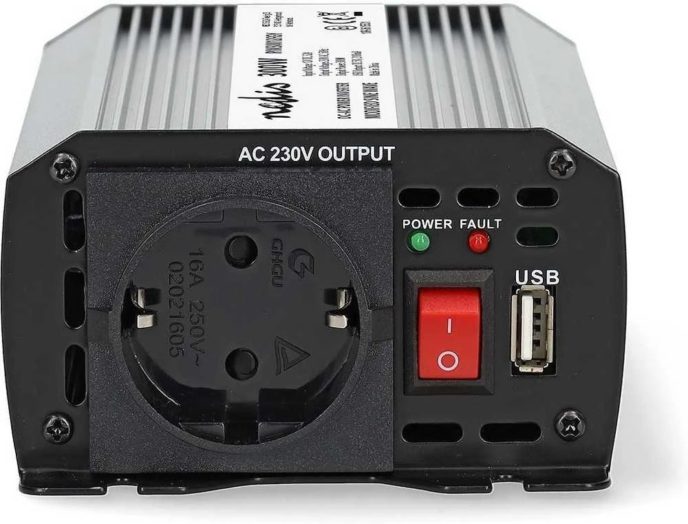 Nedis inverterio 300W priekinė jungčių panelė