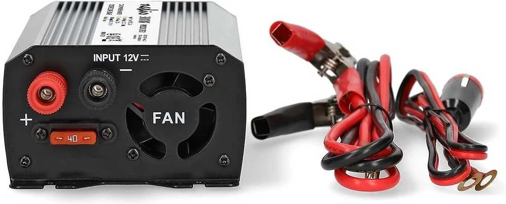 Nedis PIM30012FGY invertteri, 12 V, 300 W, muokattu siniaalto