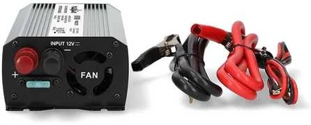 Nedis PIM60012FGY invertteri, 12 V, 600 W, muokattu siniaalto