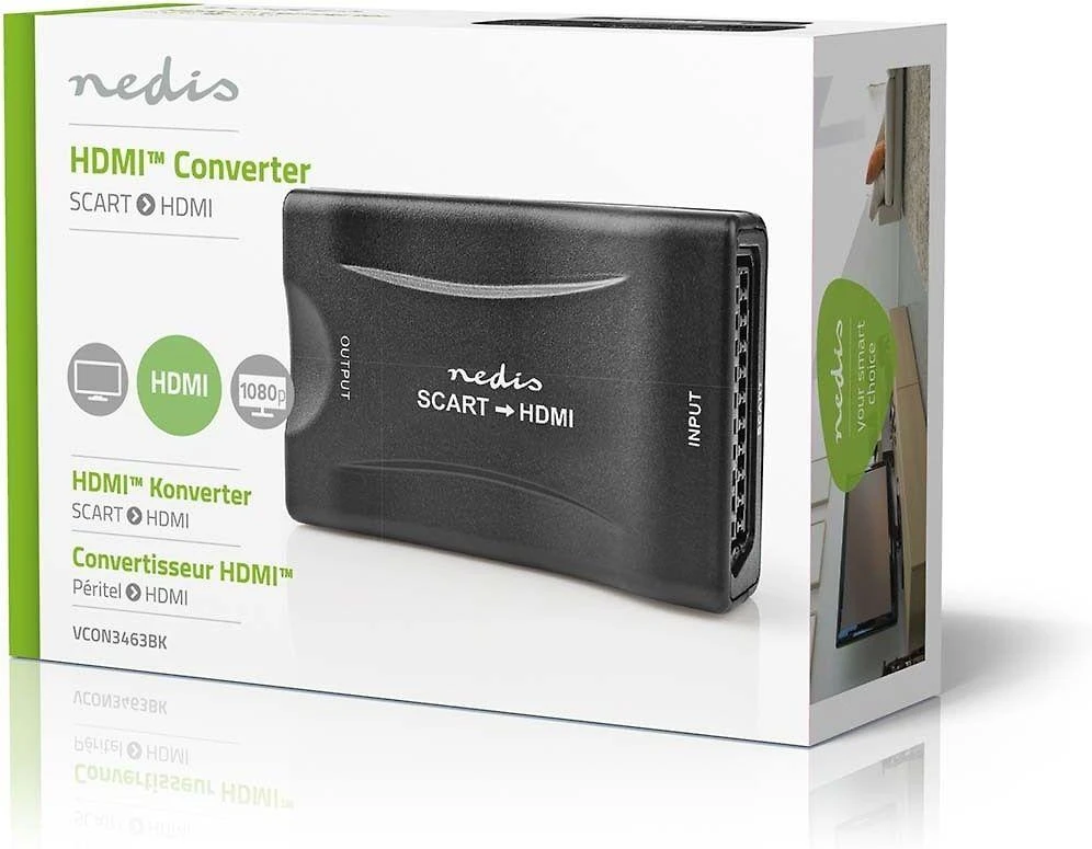 Nedis SCART - HDMI vaizdo adapteris