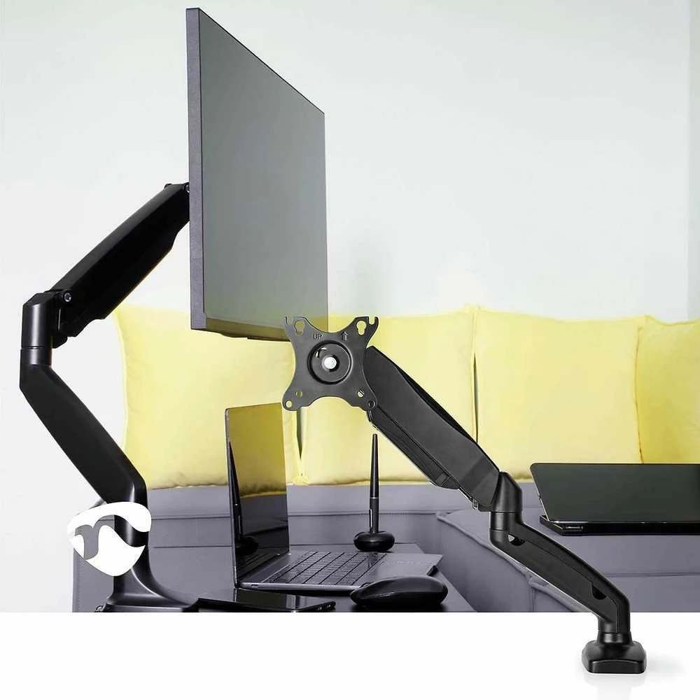 Laikiklis NEDIS MMSISGS110BK Table monitorius Mount 15–32" | VESA 75 x 75 / 100 x 100 | 8kg