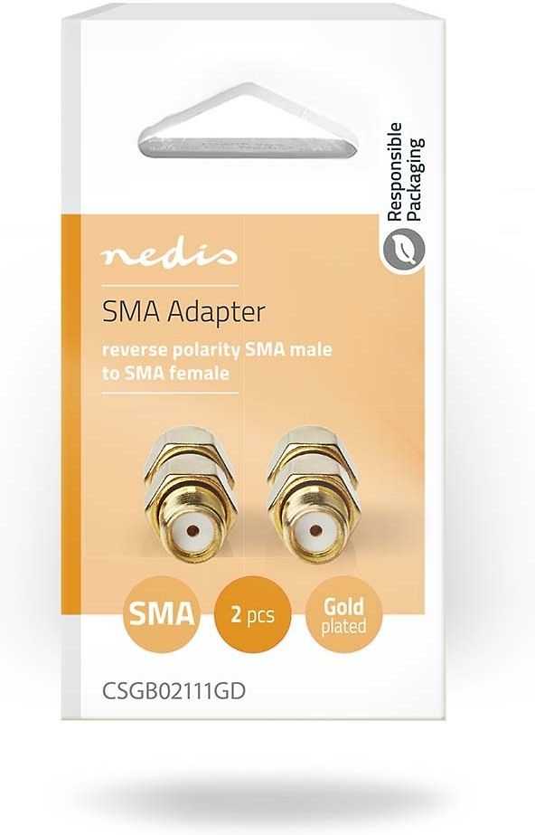 Nedis Perėjimas SMA RP kištukas – SMA lizdas 2vnt
