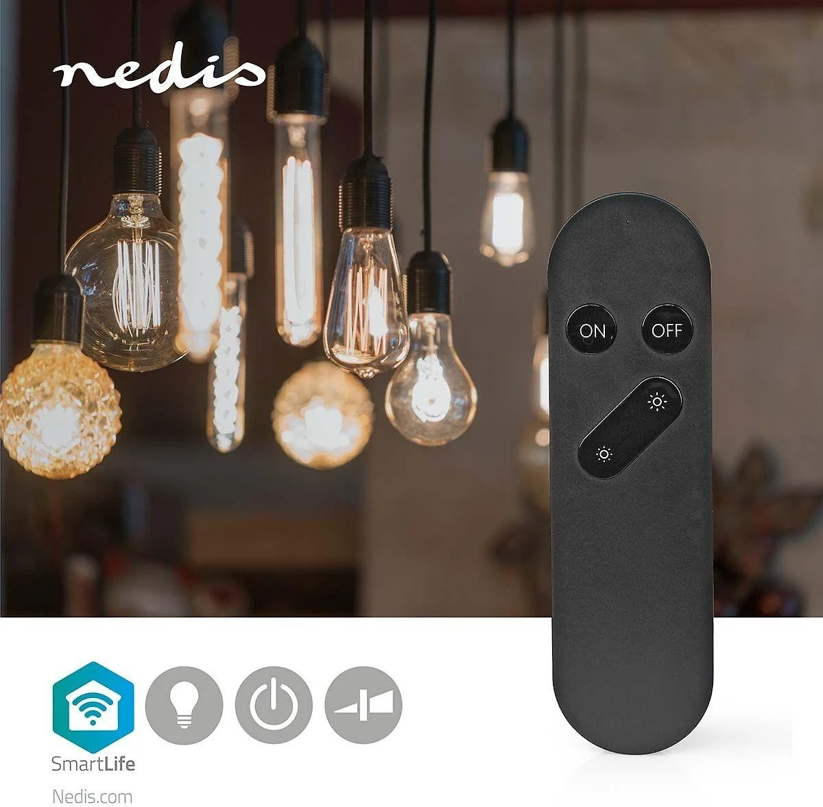 „Nedis SmartLife WIFILR001BK“ nuotolinio valdymo pultas su „Wi-Fi“