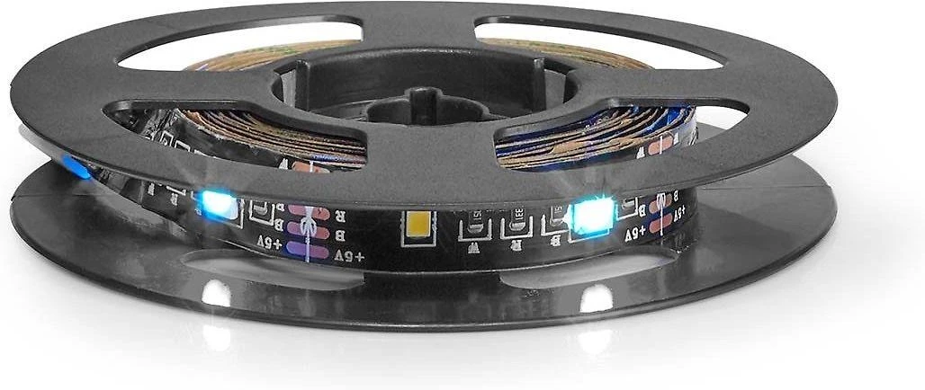 Nedis „Smartlife“ visos spalvos LED juostelė – „Bluetooth“, RGB, šiltai balta, 2000 mm, IP20, 2700K