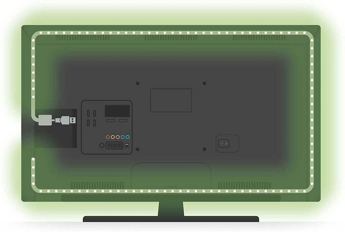 Nedis „Smartlife“ visos spalvos LED juostelė – „Bluetooth“, RGB, šiltai balta, 2000 mm, IP20, 2700K