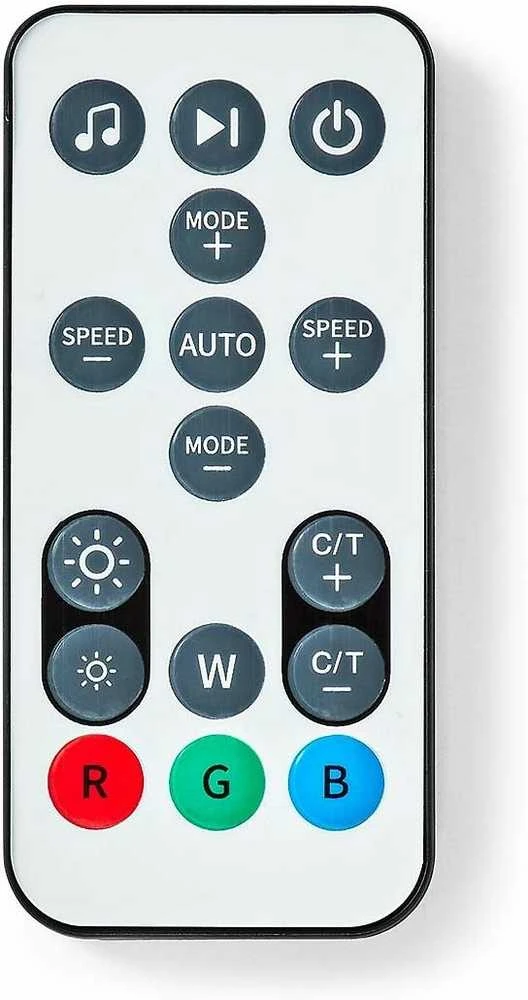 Nedis LED juostos komplektas NEON FLEX Wi-Fi, su pulteliu ir maitinimo šaltiniu 24V, 32W, 5m, 192lm/m, RGB IC skaitmeninė IP65
