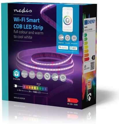Nedis SmartLife Universali LED juostelė Indoor LED G 2 mm