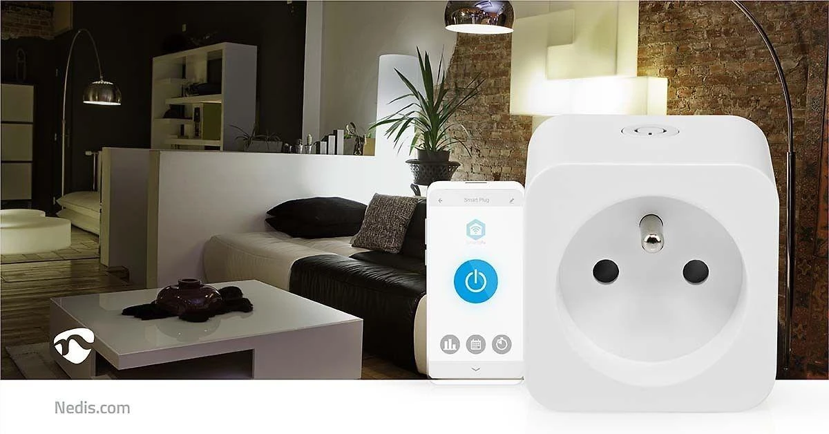 „Nedis Smartlife Smart Plug“ – „Smartlife Smart Plug“, „WiFi“, maitinimo matuoklis, 3680 W, F tipas (CEE 7/3)