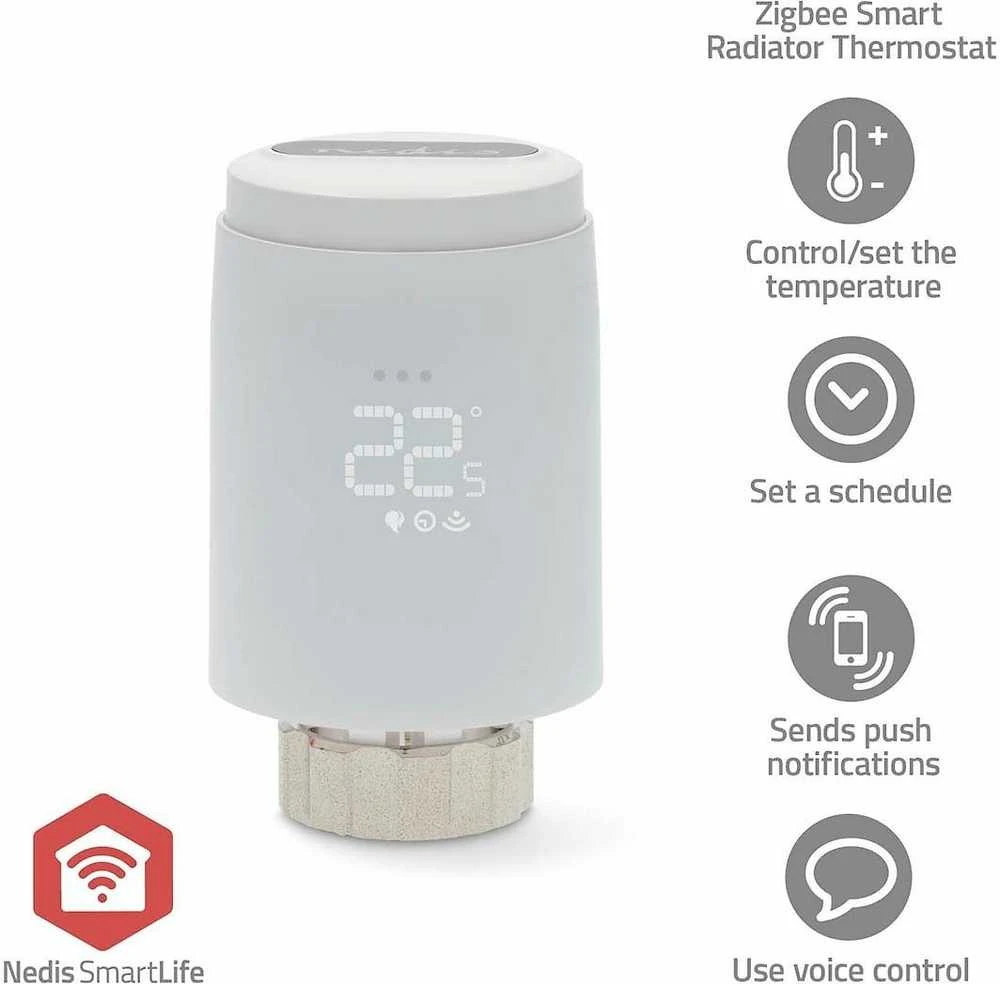 NEI Nedis ZBHTR20WT termostatas „ZigBee“ Balta