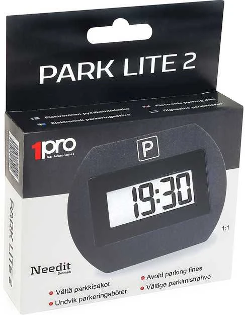 Need It Needit Park Lite 2 -automaattinen pysäköintikiekko, musta