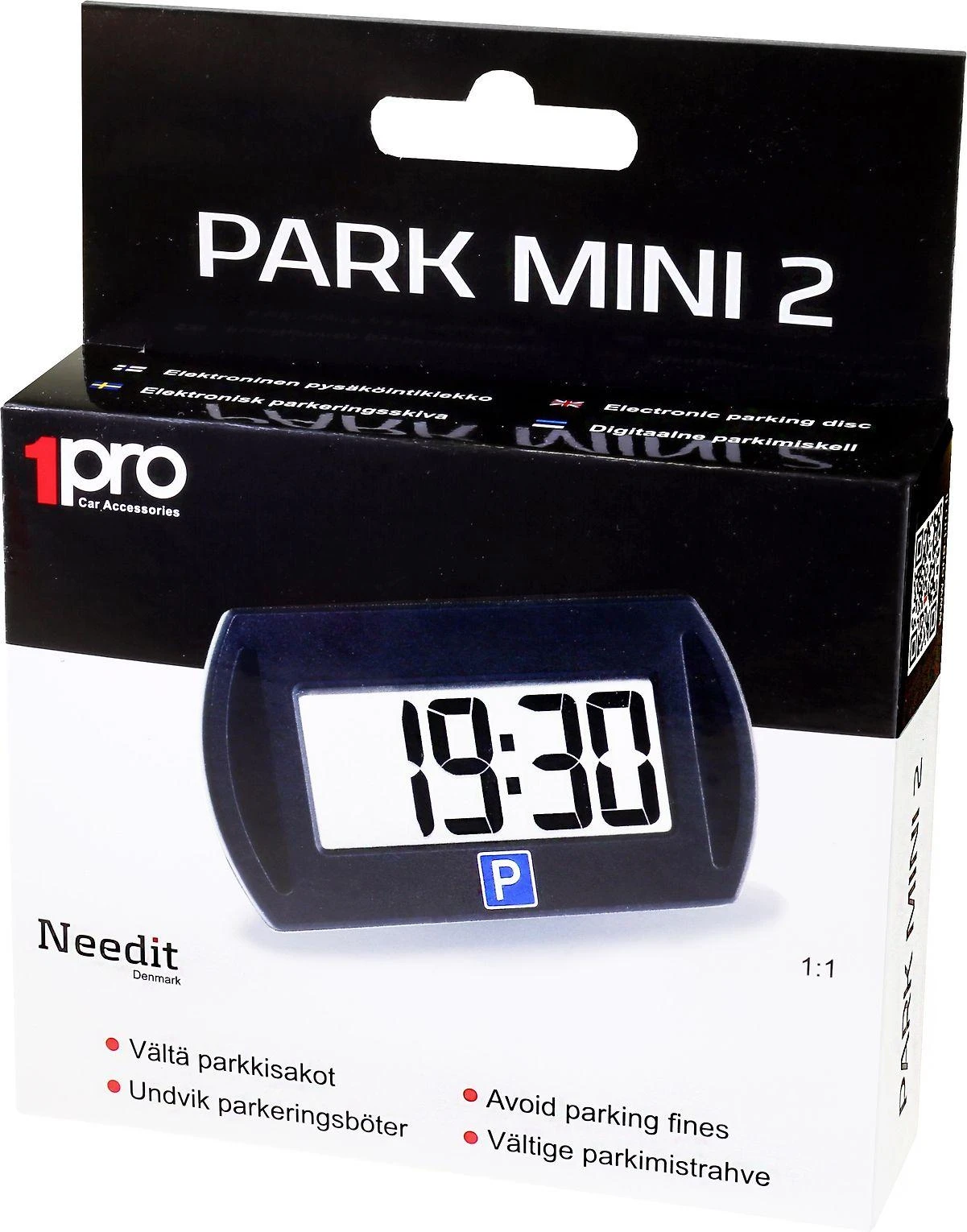 Need It Needit Park Mini 2 -automaattinen pysäköintikiekko, musta