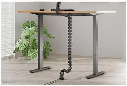NEOMOUNTS CABLE SPINE ORGANIZER FOR SIT/STAND DESK FRAMES, SCREW MOUNTED, Juodas