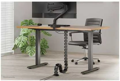 Laikiklis NEOMOUNTS CABLE SPINE ORGANIZER FOR SIT/STAND DESK FRAMES, MAGNET MOUNTED, Juodas
