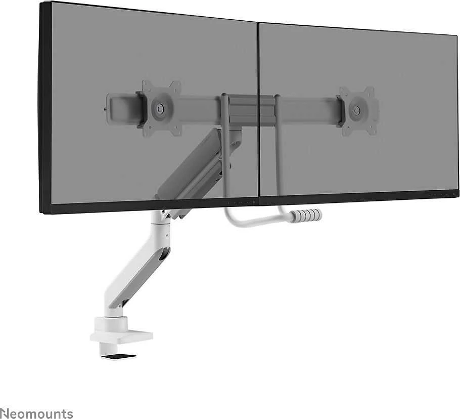 Laikiklis NEOMOUNTS BY NEWSTAR DS75-450WH2 FULL MOTION MONITORIUS DESK MOUNT FOR 17-32" SCREENS - Baltas