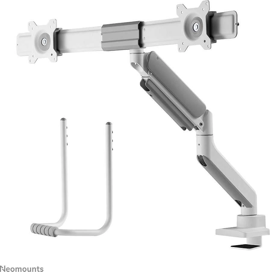 Laikiklis NEOMOUNTS BY NEWSTAR DS75-450WH2 FULL MOTION MONITORIUS DESK MOUNT FOR 17-32" SCREENS - Baltas