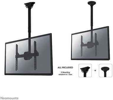 „Neomounts by Newstar Select TV/Monitorius“ lubinis laikiklis 32–60 colių ekranui, maks. svoris: 50 kg, reguliuojamas aukštis - Juodas