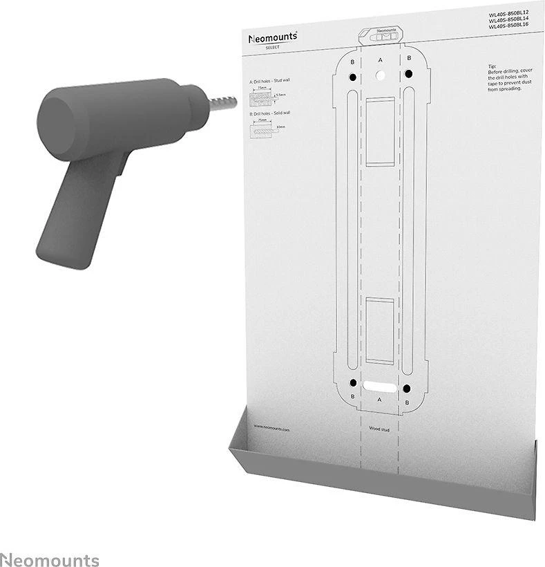 Laikiklis NEOMOUNTS SELECT SCREEN WALL MOUNT (FULL MOTION, 3 PIVOTS, VESA 600X400)