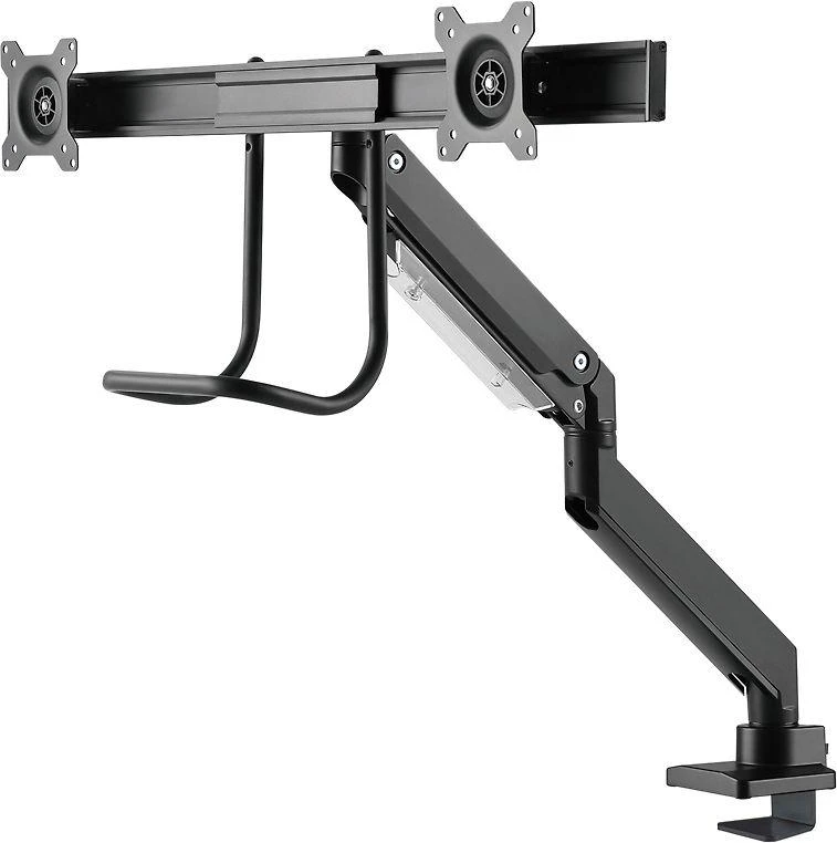 Laikiklis Neomounts NM-D775DX dvigubo monitoriaus rankena, juoda
